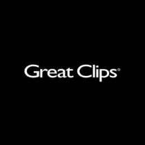 Great Clips logo with white text on a black background